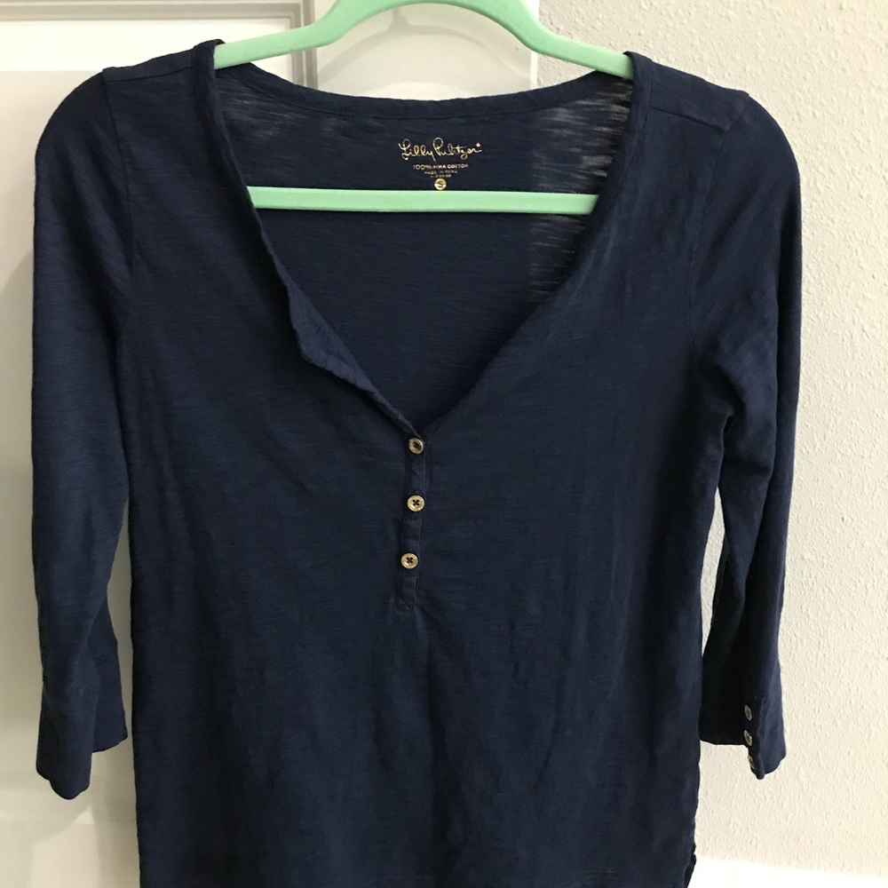 Lilly Pulitzer 3/4 sleeve top size S